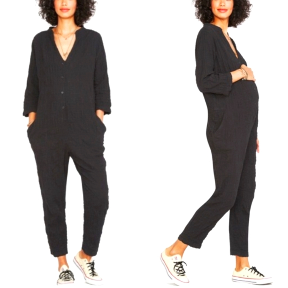 The Nines by HATCH Black Jumpsuit